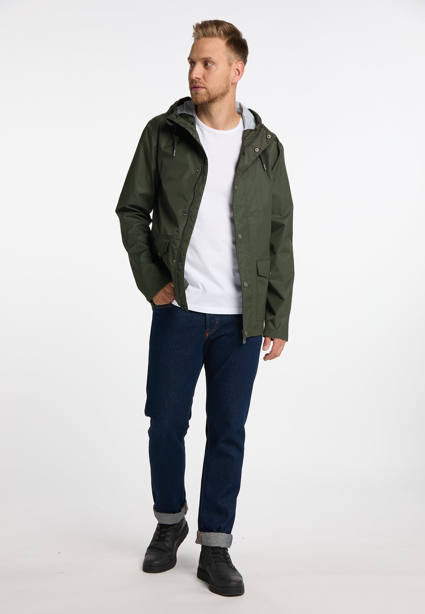 Mo men's rain jacket with Interior print