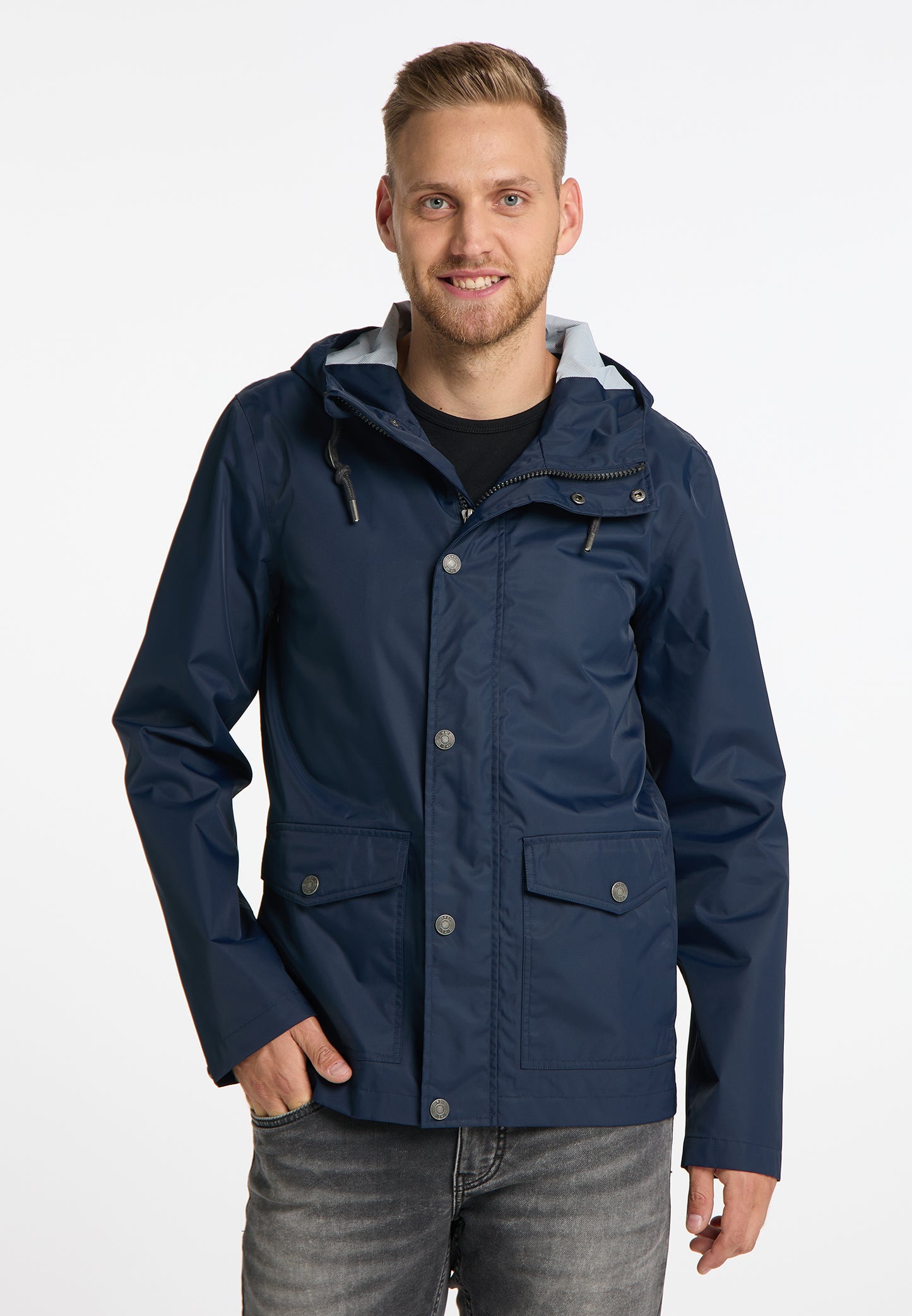 Mo men's rain jacket with Interior print