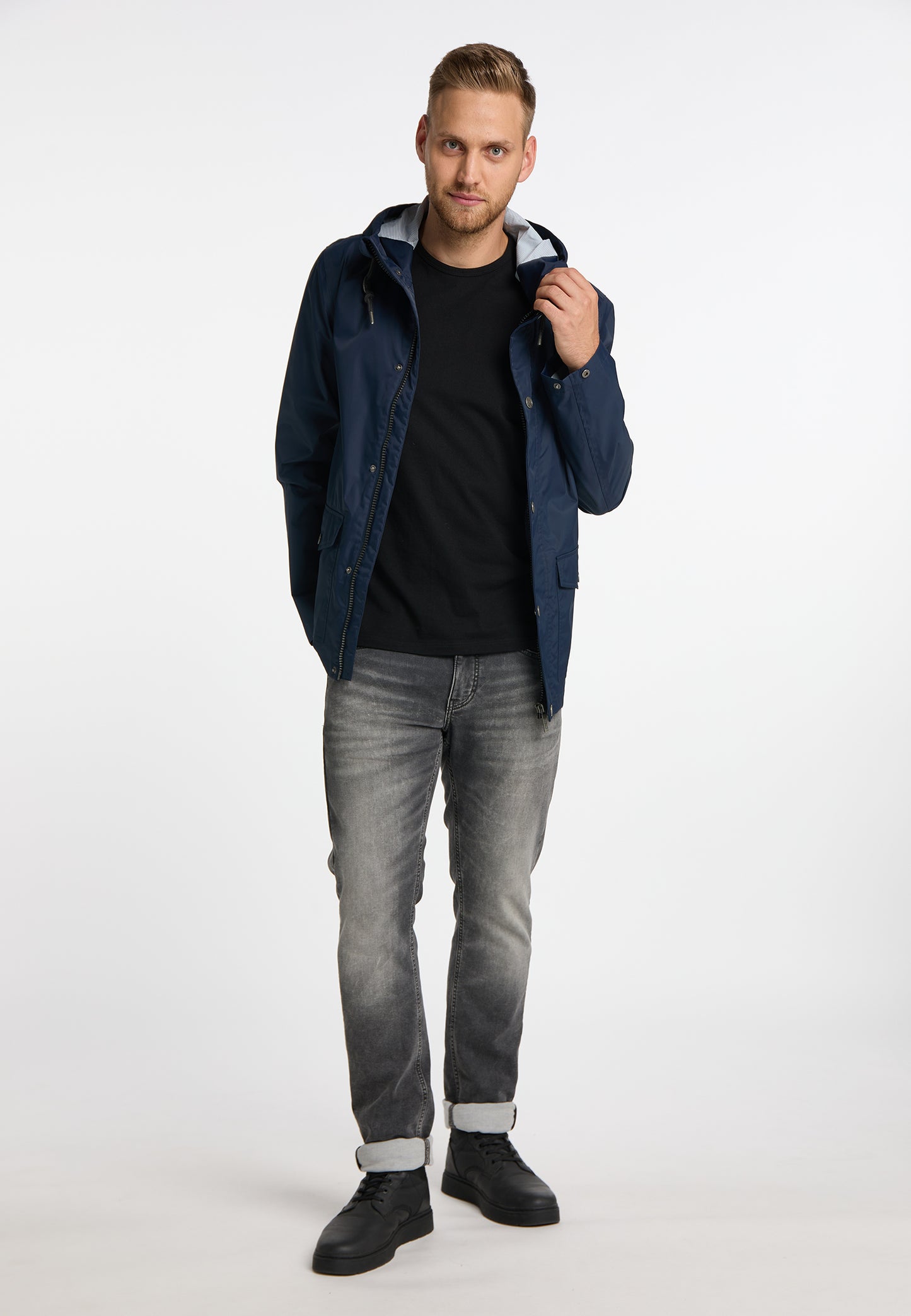 Mo men's rain jacket with Interior print