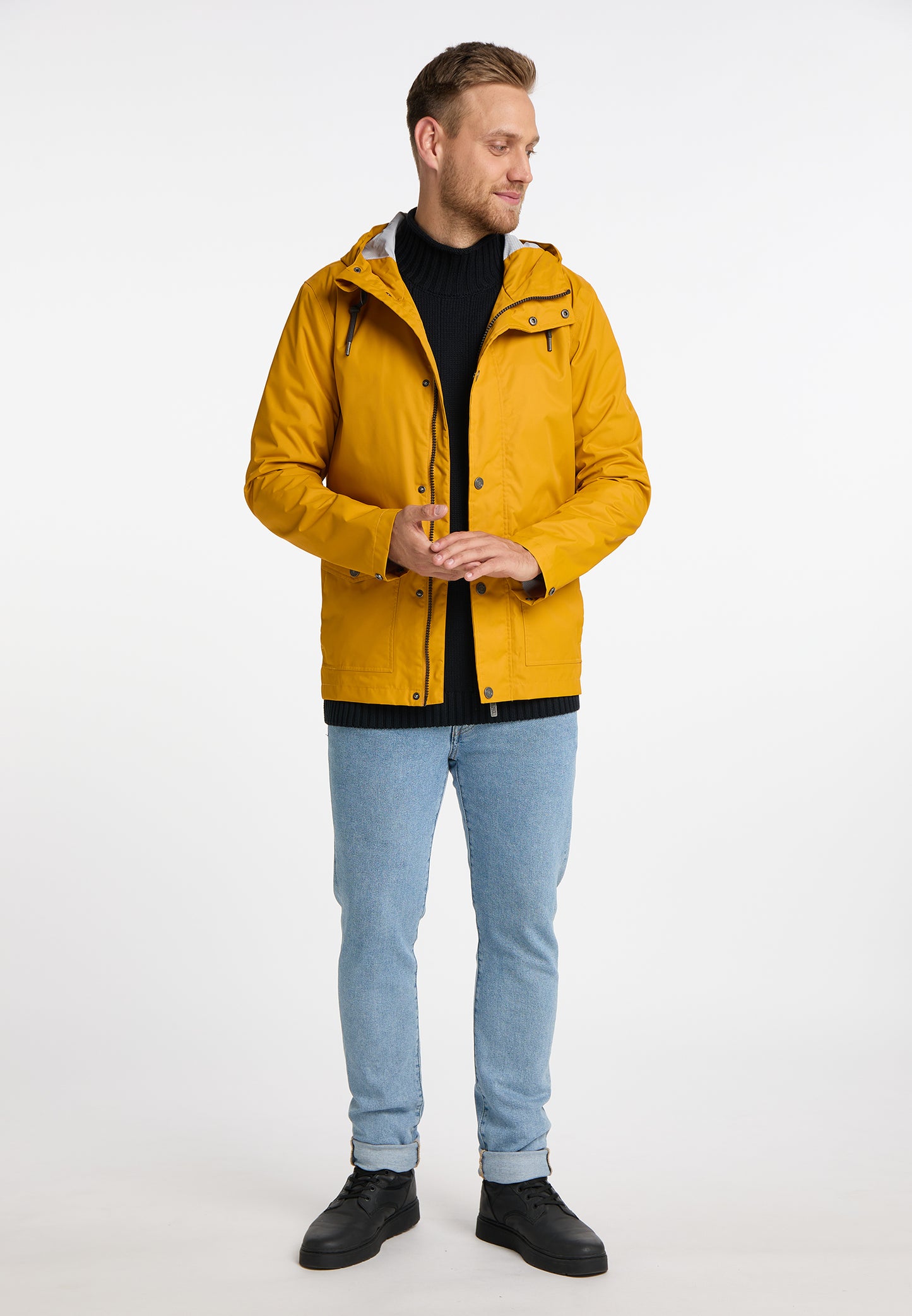 Mo men's rain jacket with Interior print