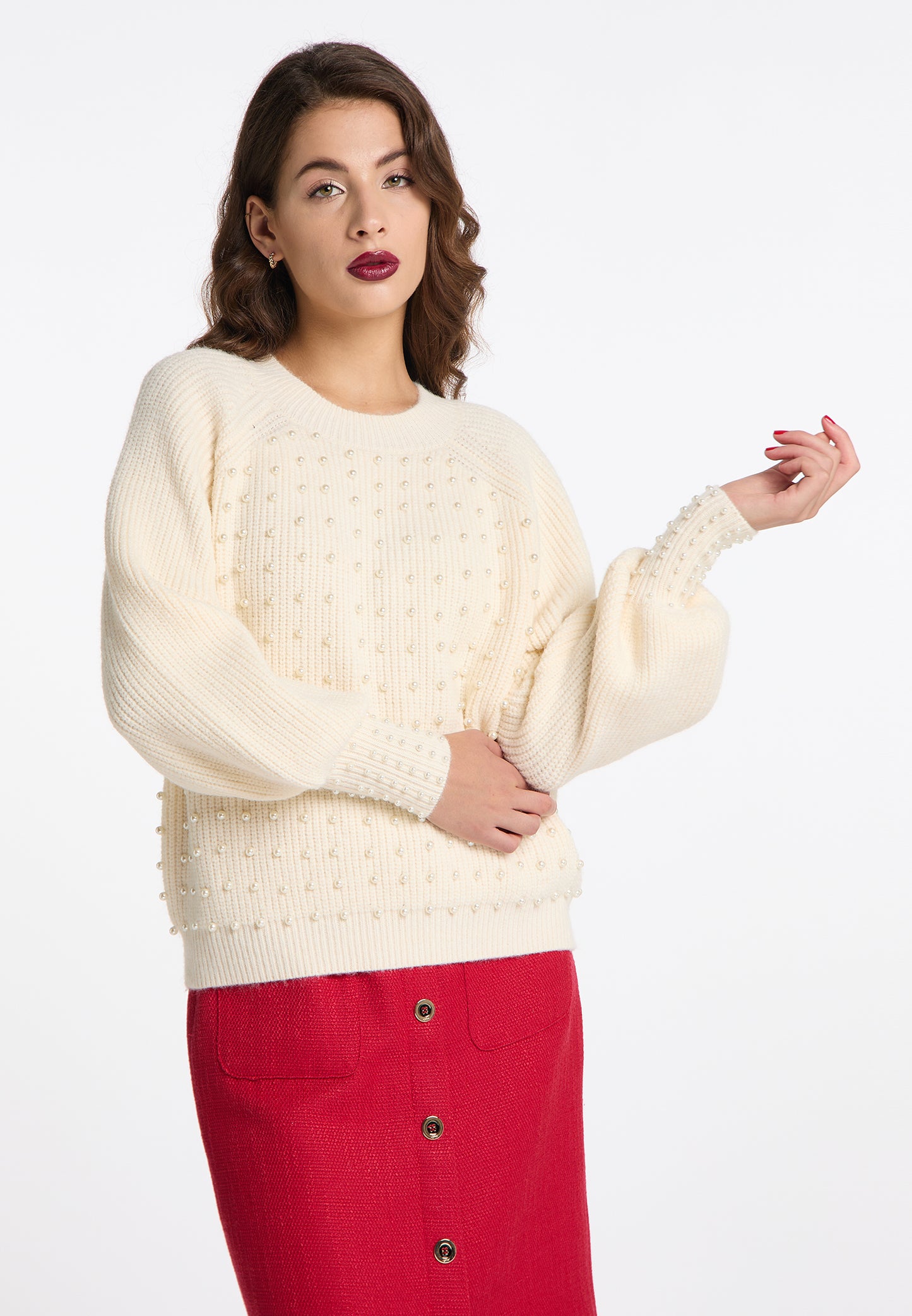 faina damski sweter dzianinowy