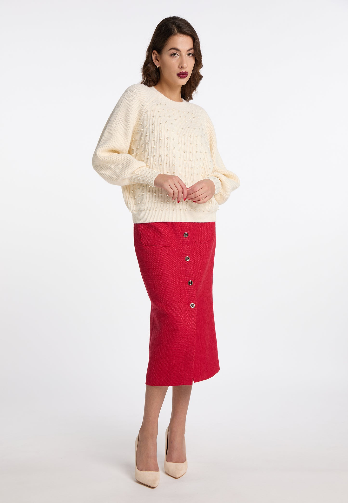 faina damski sweter dzianinowy