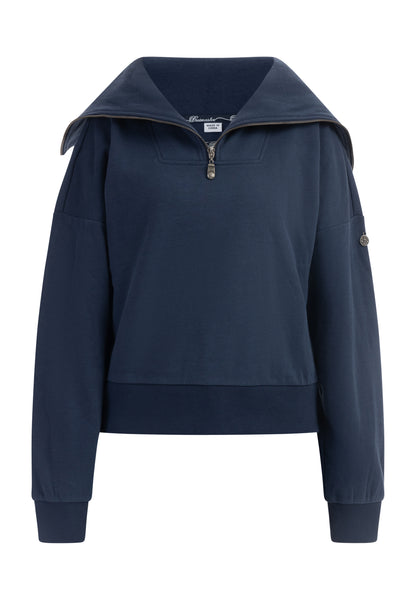 DreiMaster Vintage women's oversize troyer sweater
