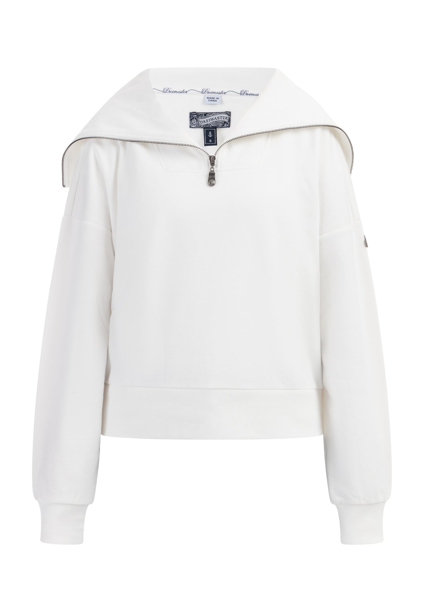 DreiMaster Vintage women's oversize troyer sweater