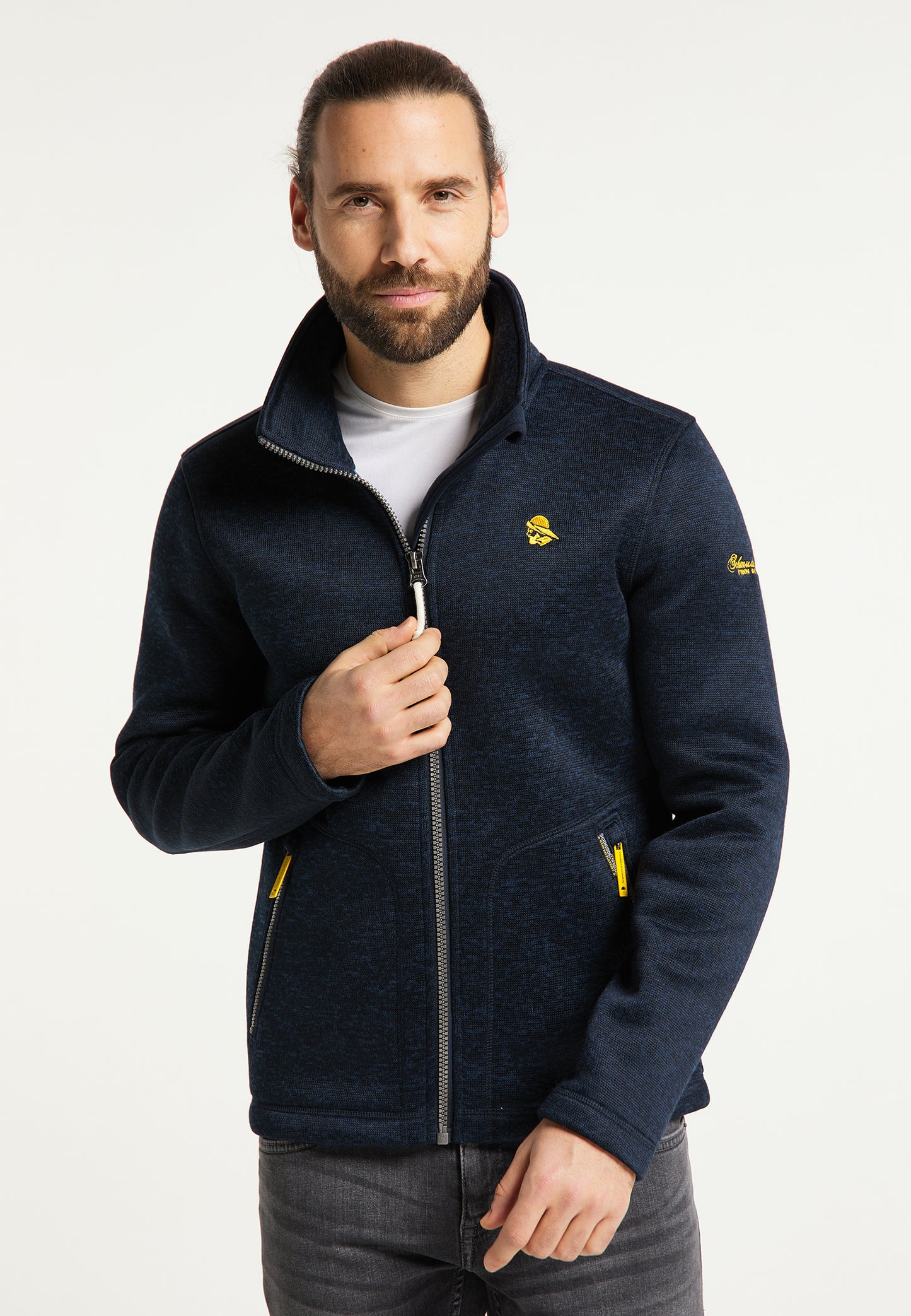 Schmuddelwedda men's knitted fleece jacket