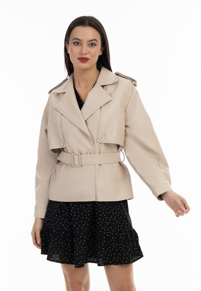 faina women's jacket made of imitation leather