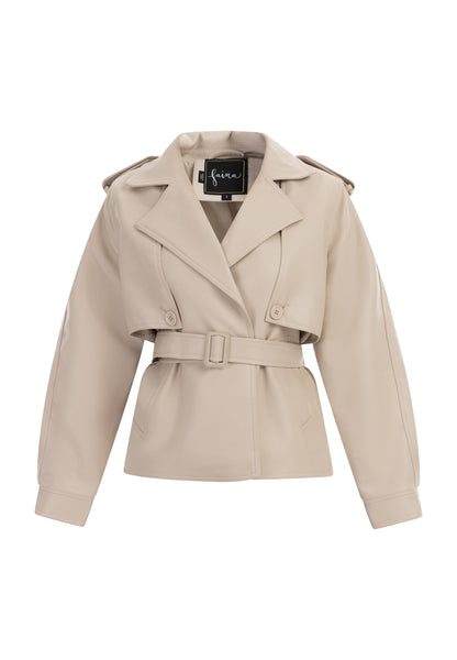 faina women's jacket made of imitation leather