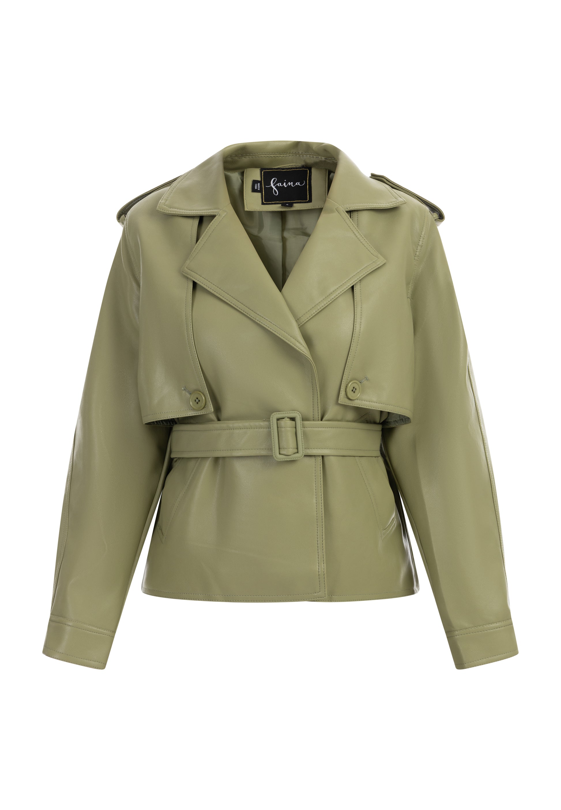 faina women's jacket made of imitation leather