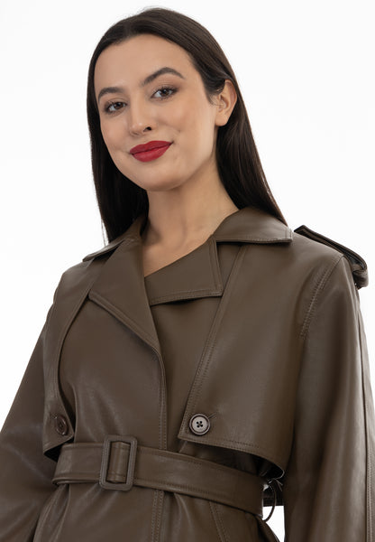 faina women's jacket made of imitation leather