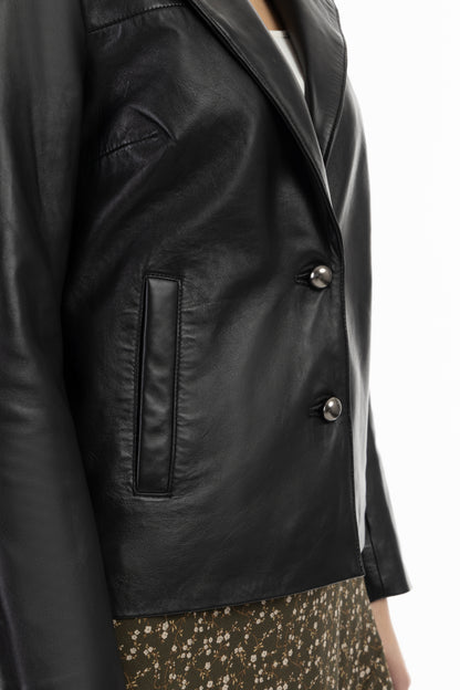 DreiMaster Vintage women's leather blazer