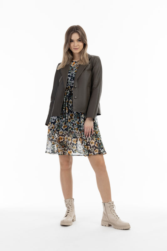 DreiMaster Vintage women's leather blazer