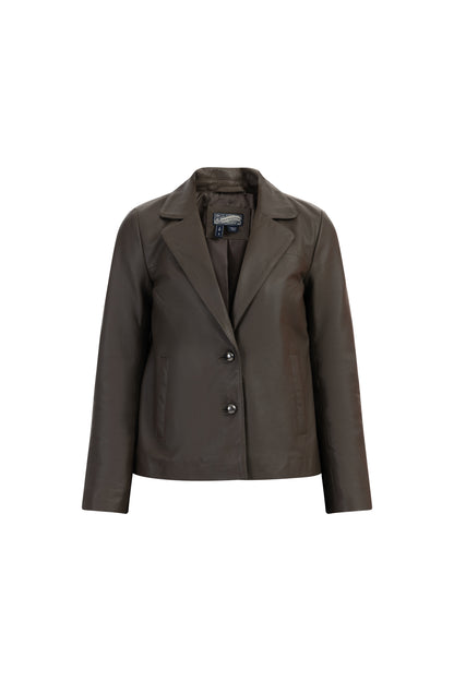 DreiMaster Vintage women's leather blazer