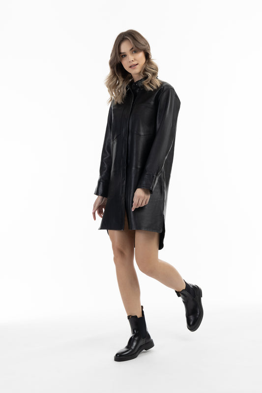 DreiMaster Vintage women's leather shirt