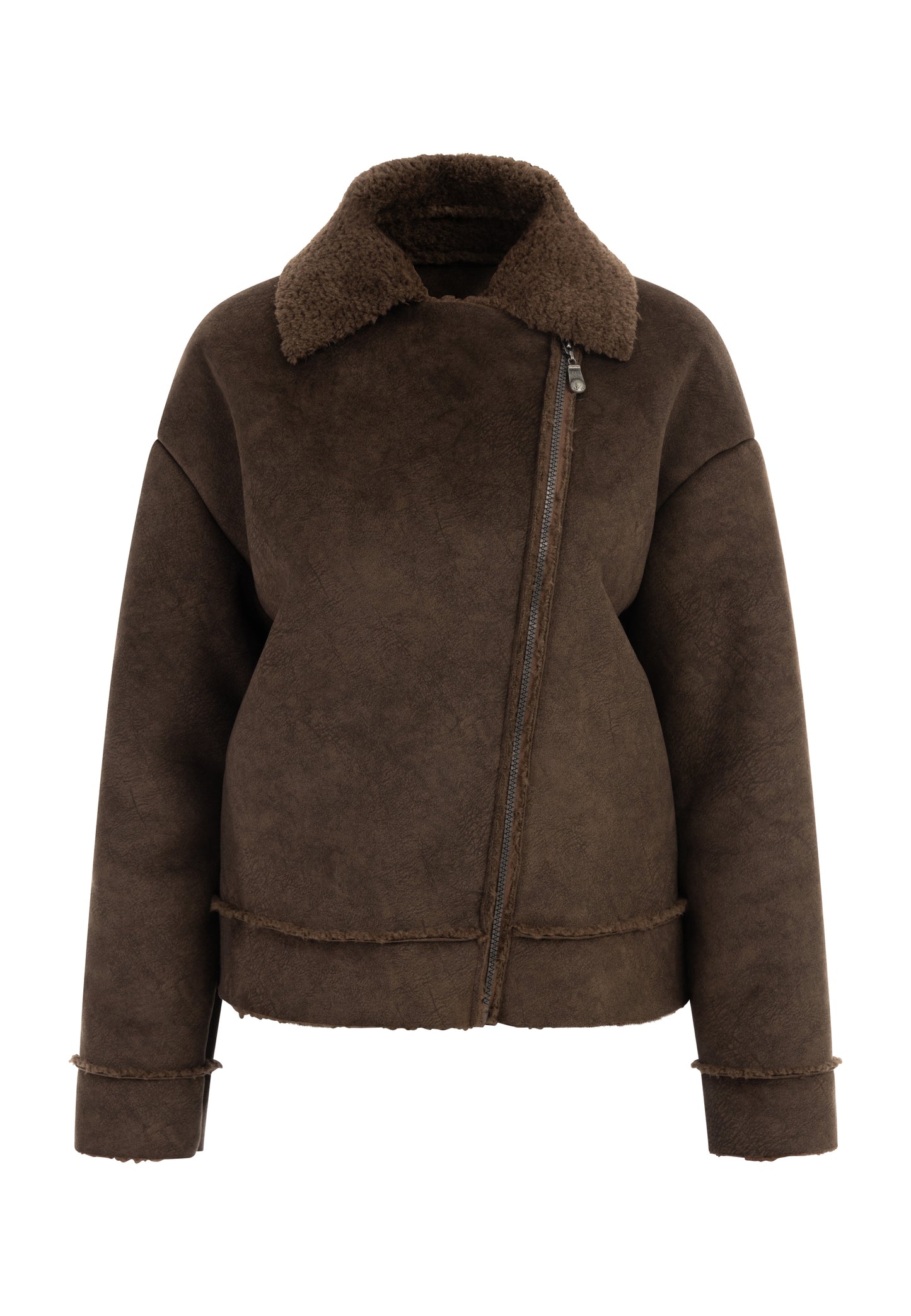 DreiMaster Vintage women's transition jacket made of imitation fur