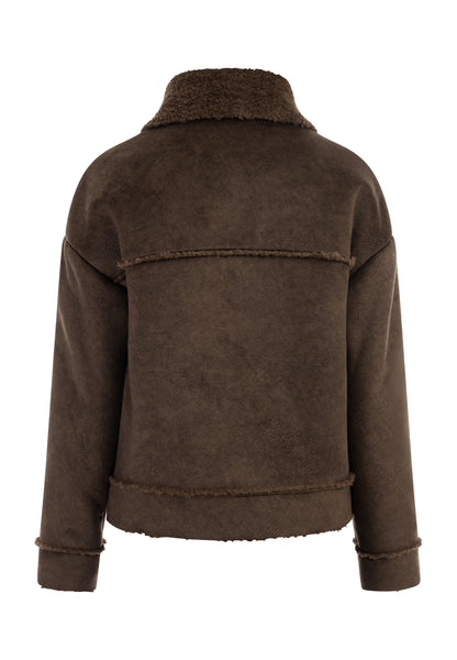 DreiMaster Vintage women's transition jacket made of imitation fur