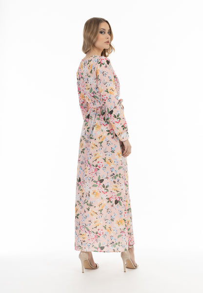 faina women's floral print maxi dress