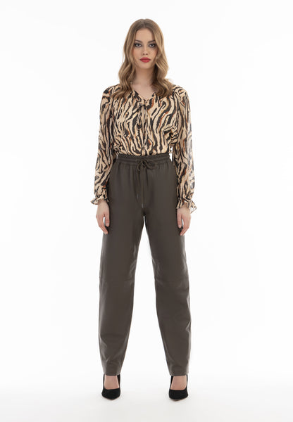 faina women's leather pants