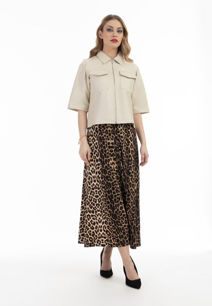 faina women's Leather shirt