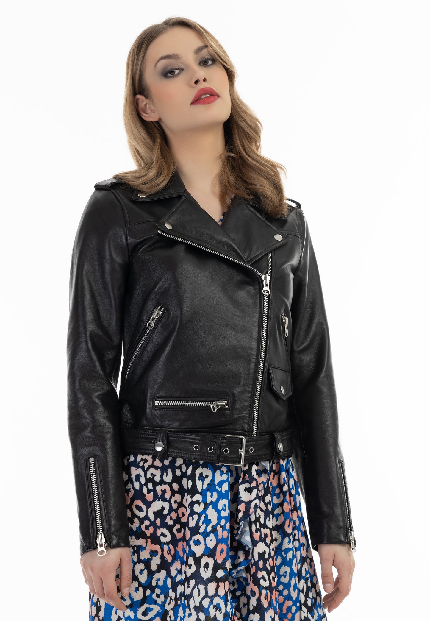 faina women's leather jacket