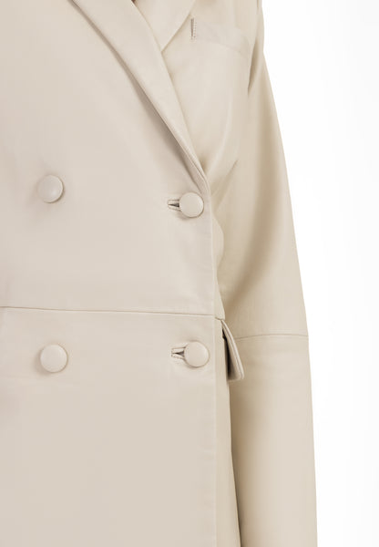 faina women's leather blazer