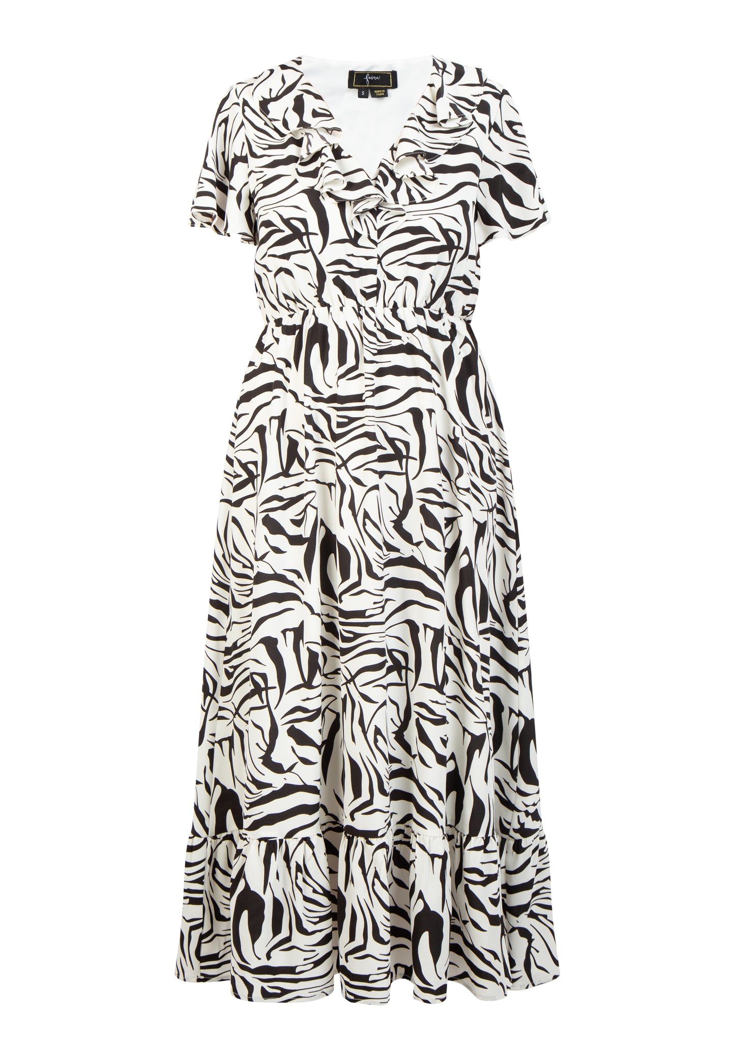 faina women's dress - zebra print