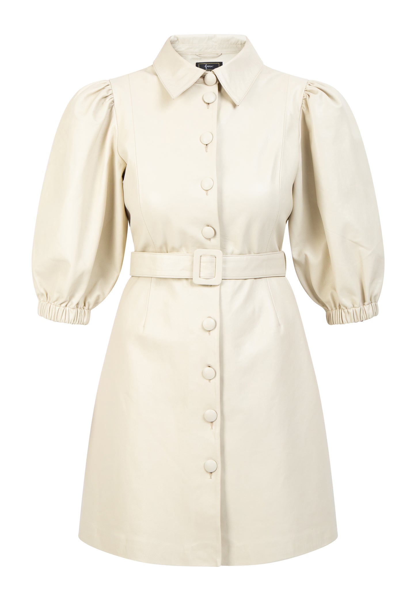 faina women's leather dress