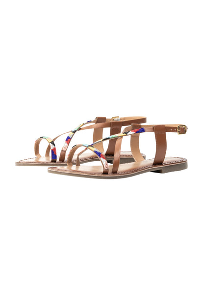usha FESTIVAL women's beaded Sandals