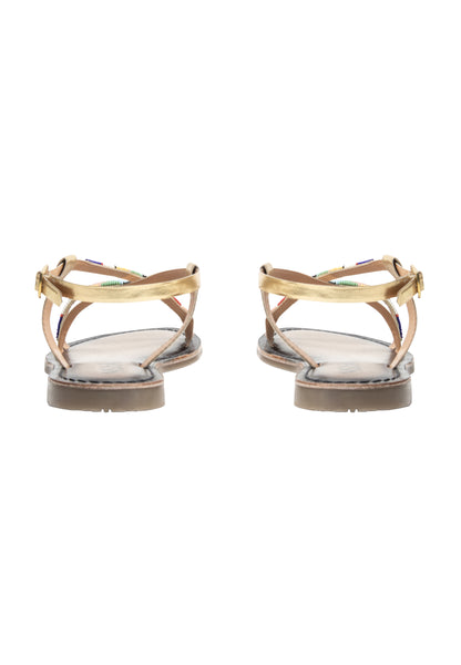 usha FESTIVAL women's beaded Sandals