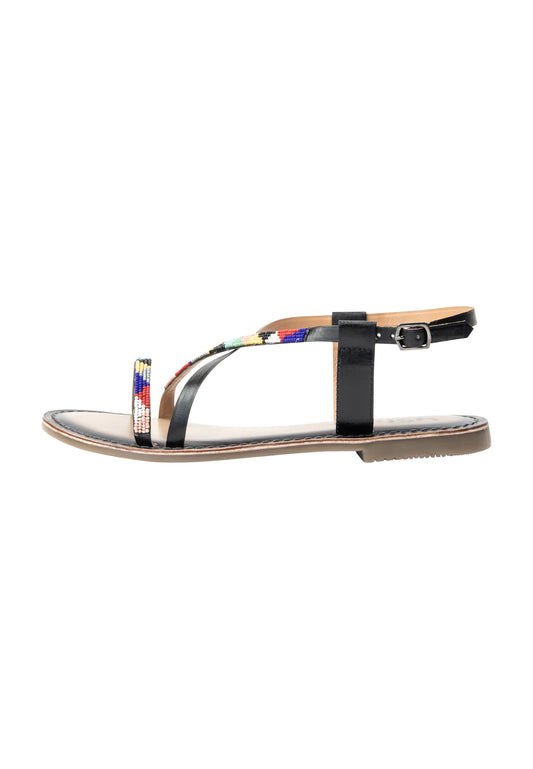 usha FESTIVAL women's beaded Sandals