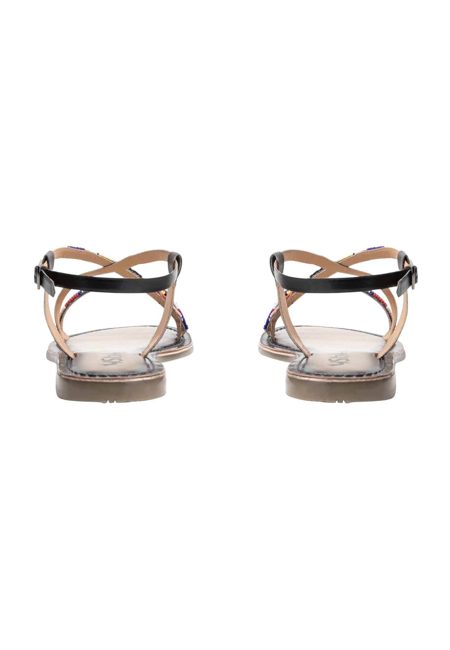 usha FESTIVAL women's beaded Sandals