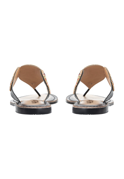usha FESTIVAL women's beaded Sandals