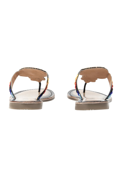 usha FESTIVAL women's beaded Sandals