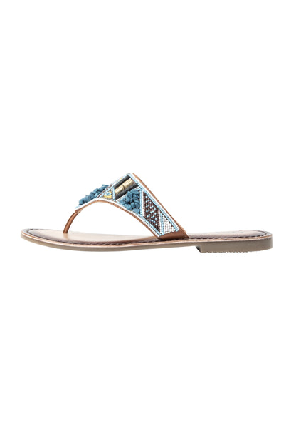 usha FESTIVAL women's beaded Sandals