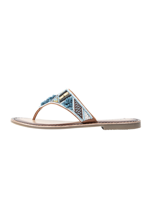 usha FESTIVAL women's beaded Sandals