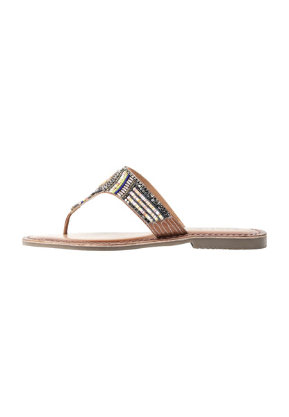 usha FESTIVAL women's beaded Sandals