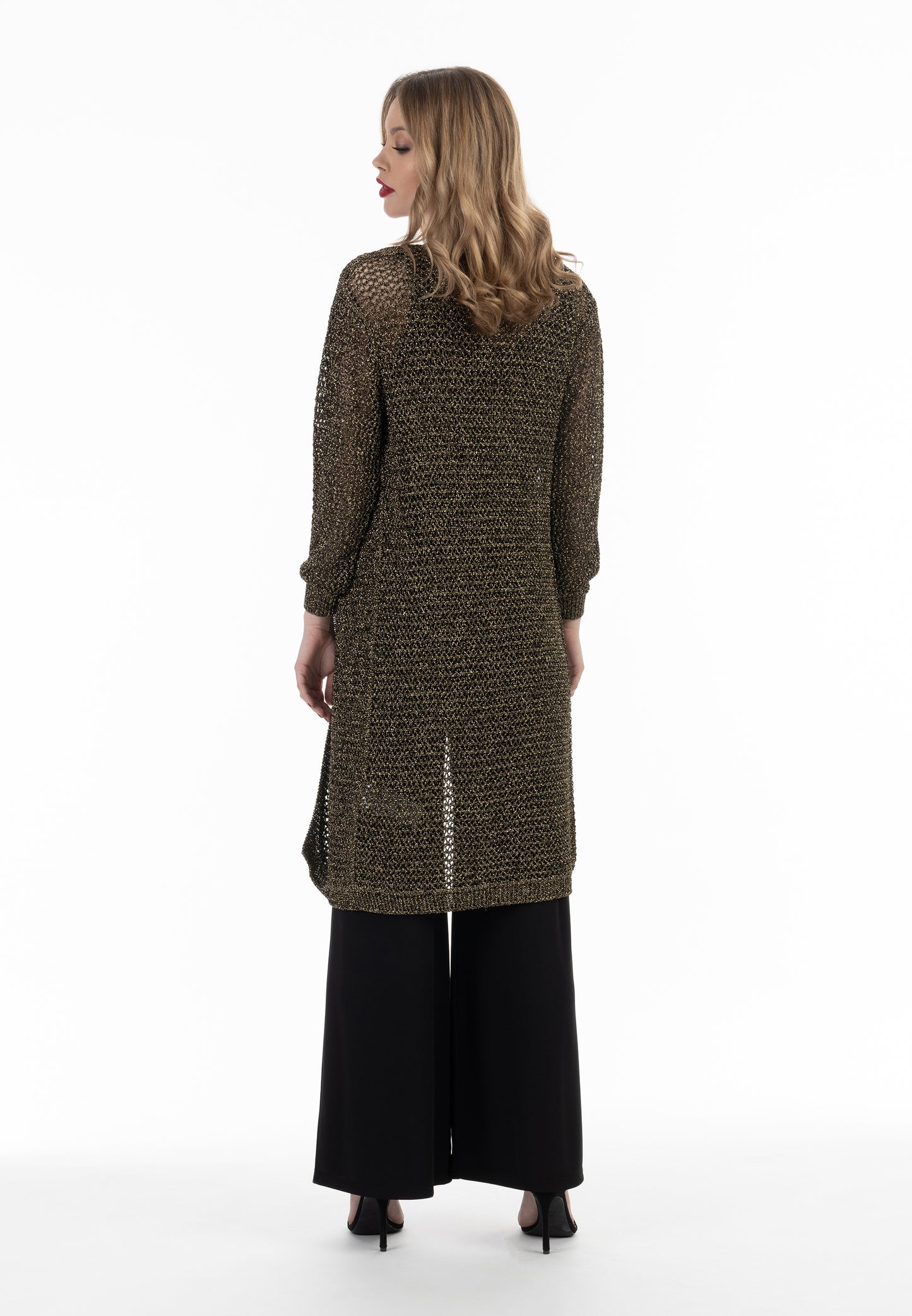 faina women's cardigan with fancy yarn