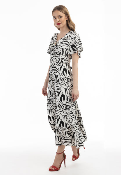 faina women's dress - zebra print