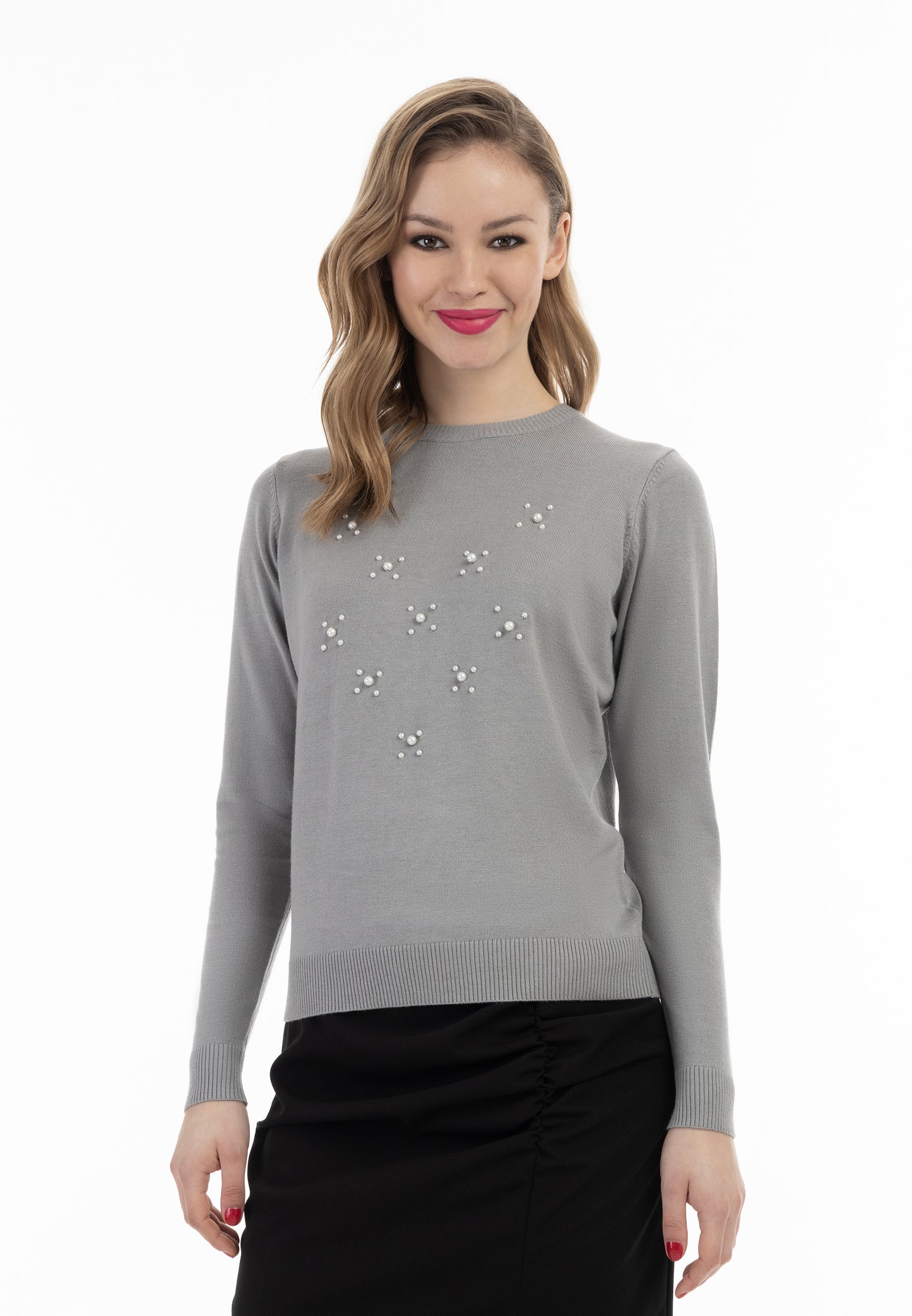 faina damski sweter z dzianiny