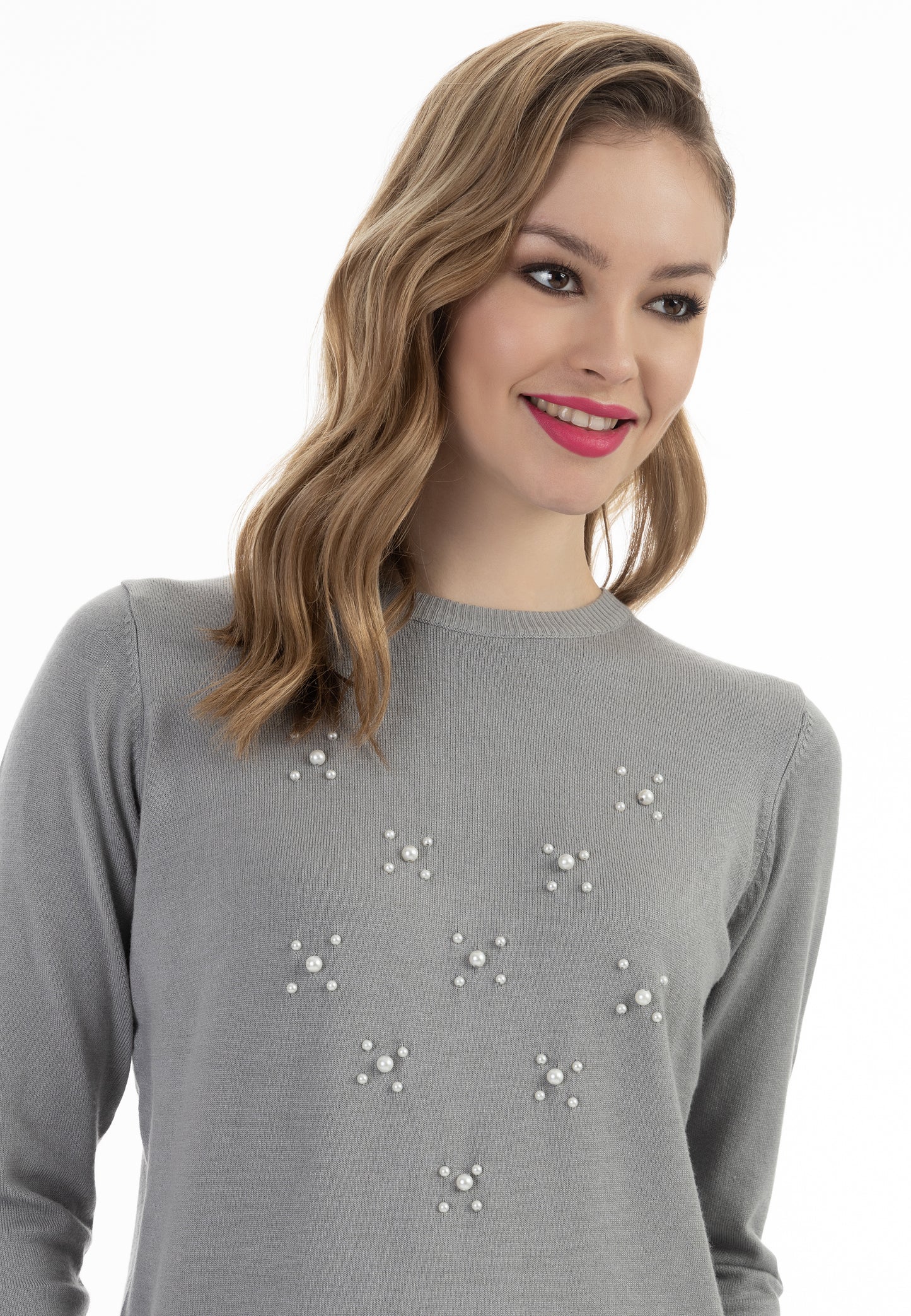faina damski sweter z dzianiny