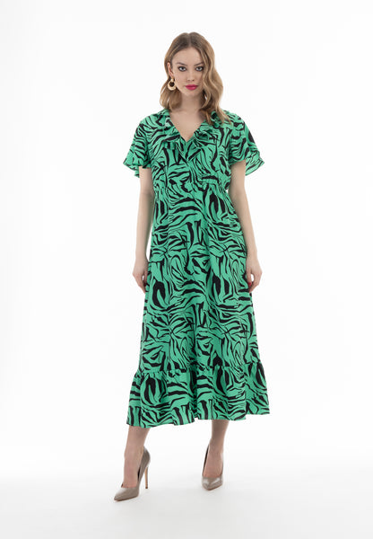 faina women's dress - zebra print