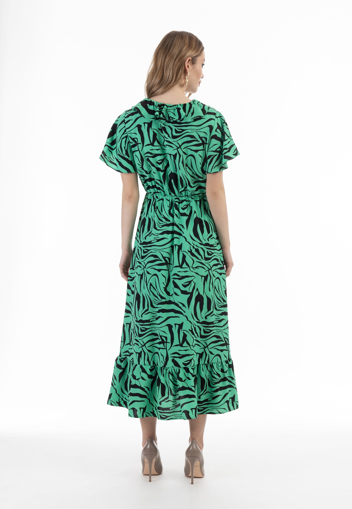 faina women's dress - zebra print