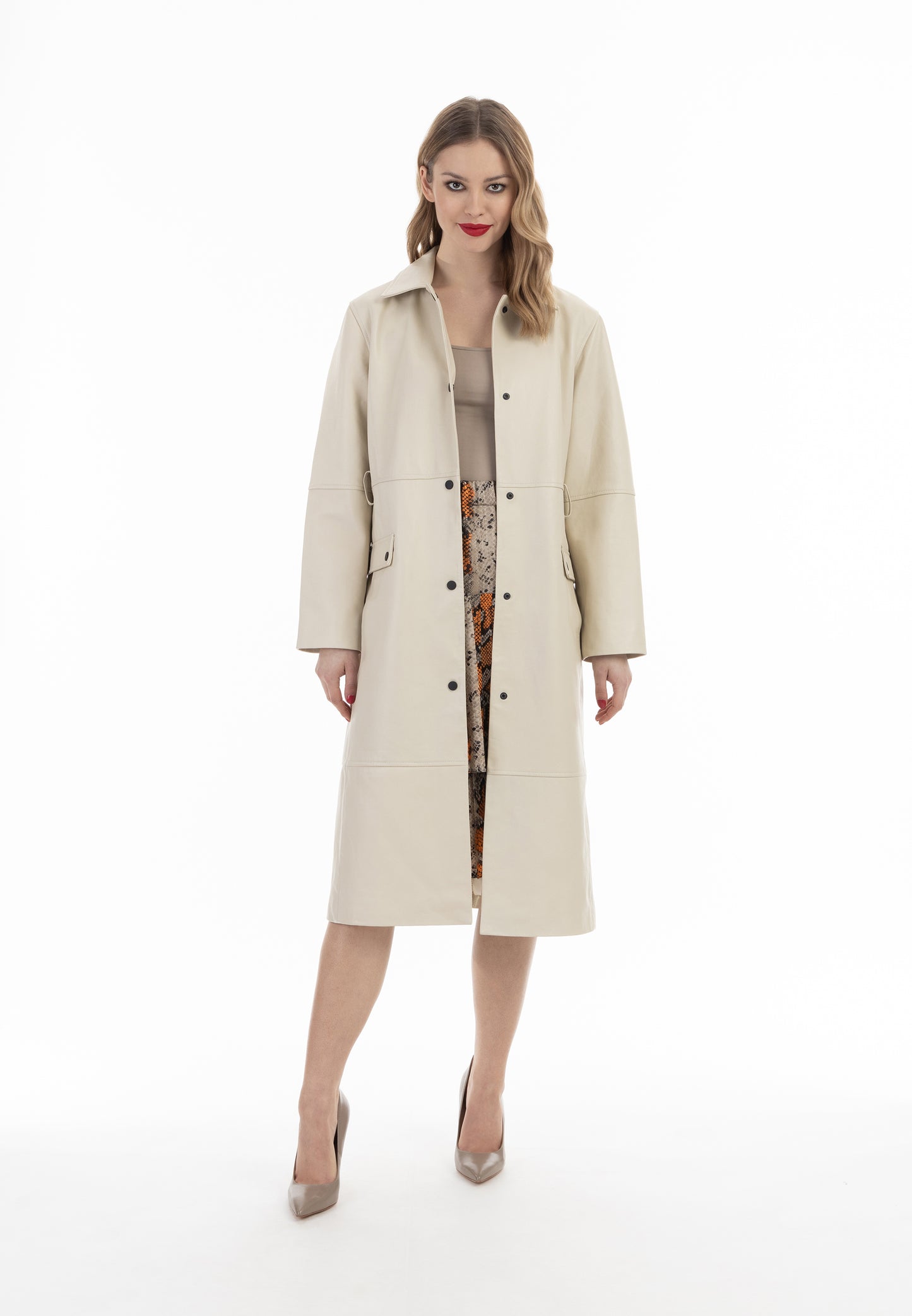 faina women's Leather coat
