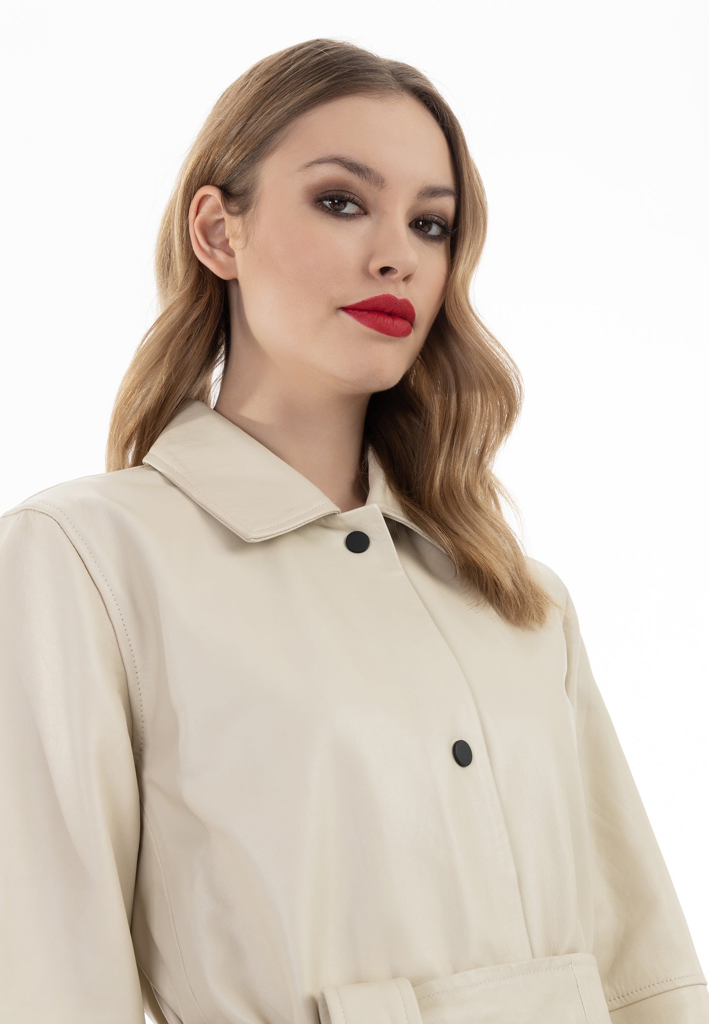 faina women's Leather coat