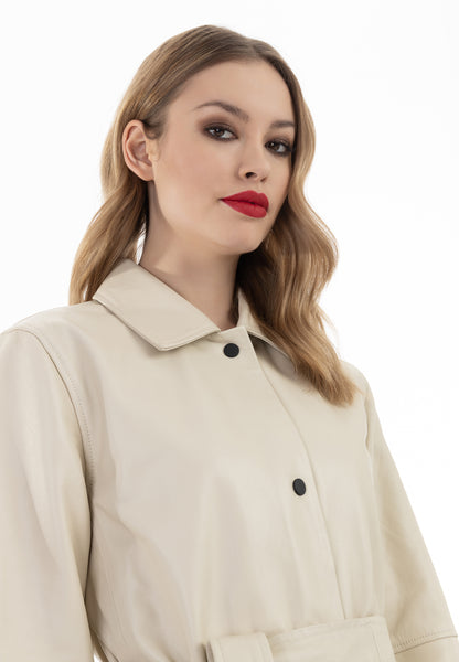 faina women's Leather coat