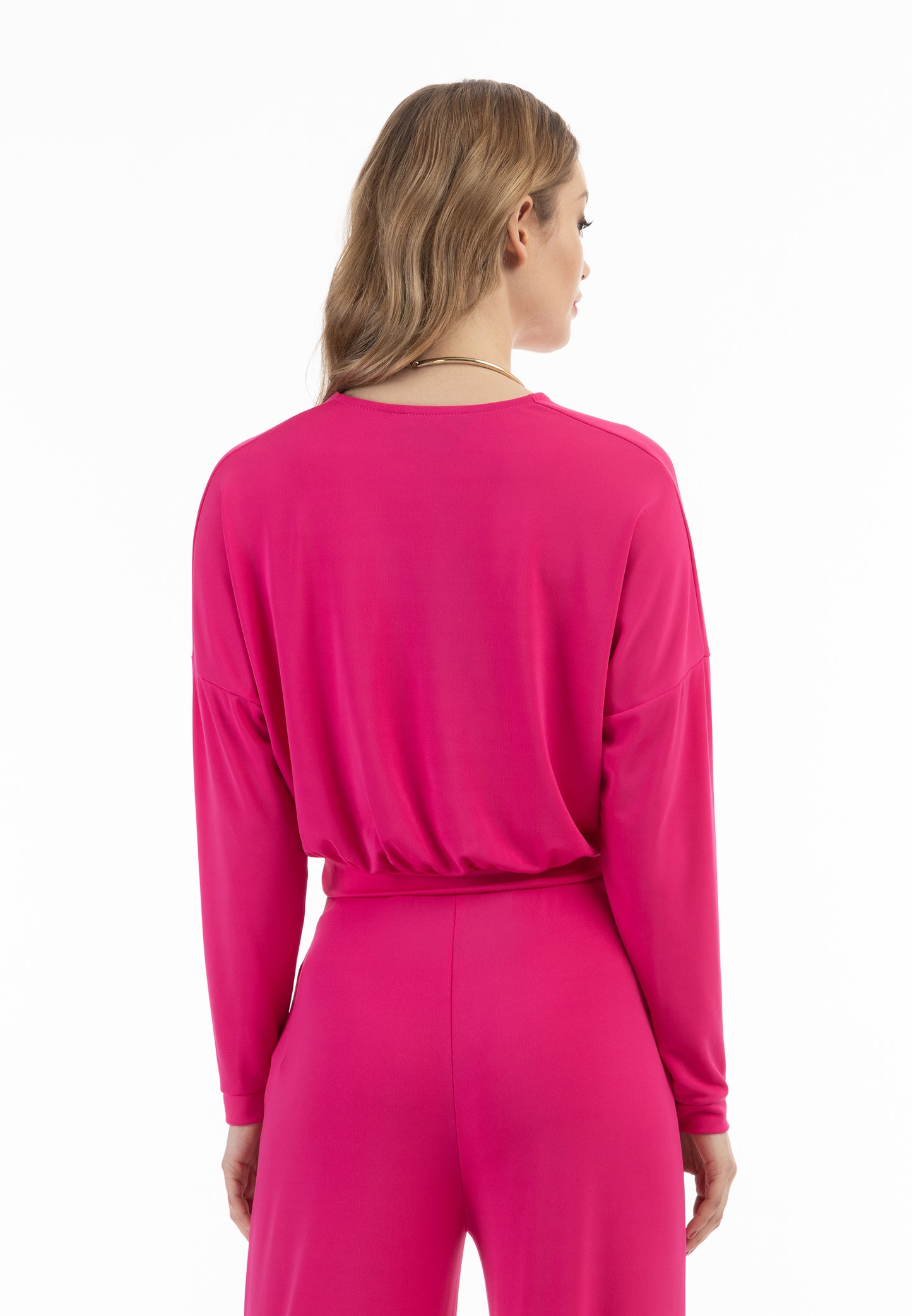 faina women's cropped long sleeve shirt