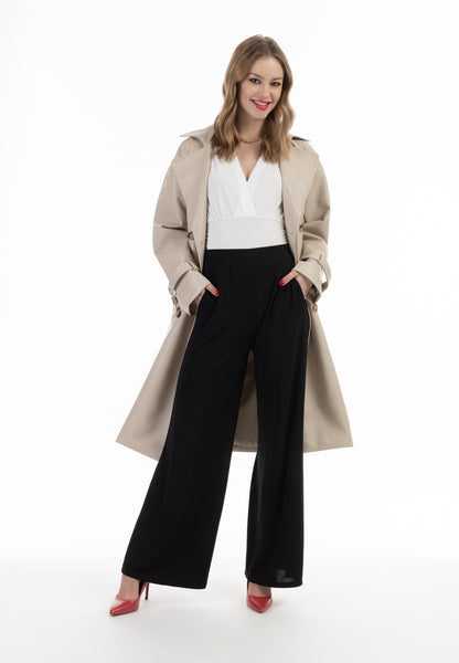 faina women's faux leather coat