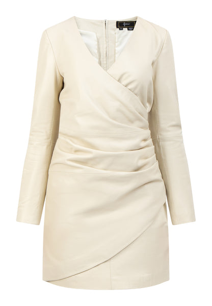faina women's leather dress