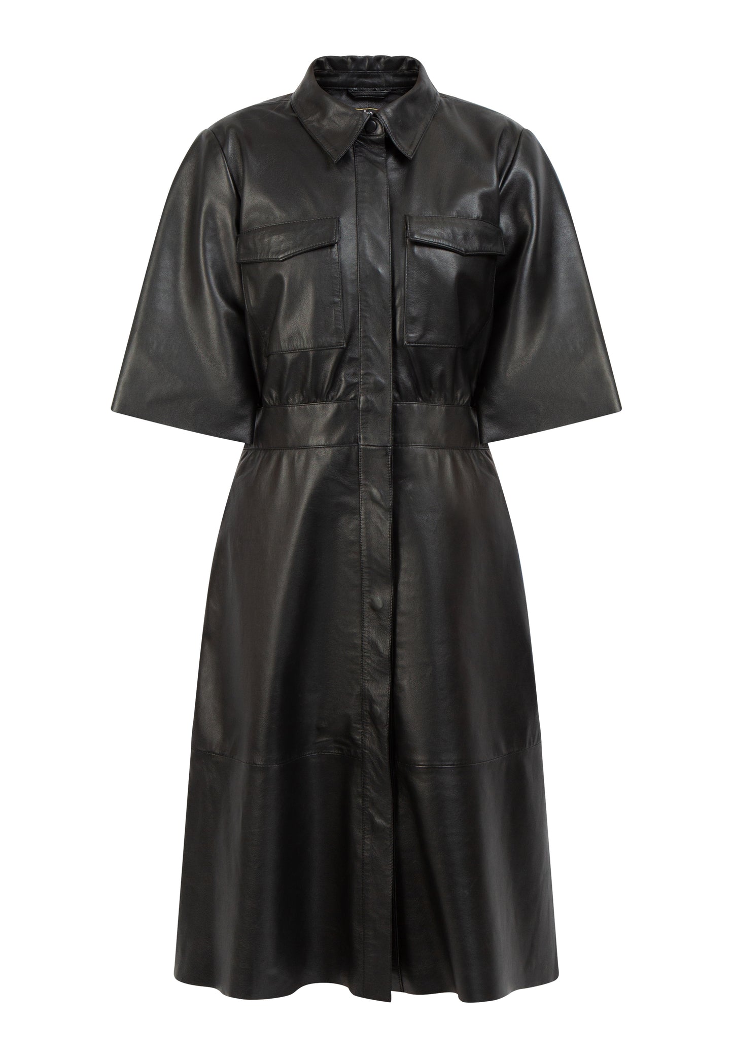 faina women's leather dress