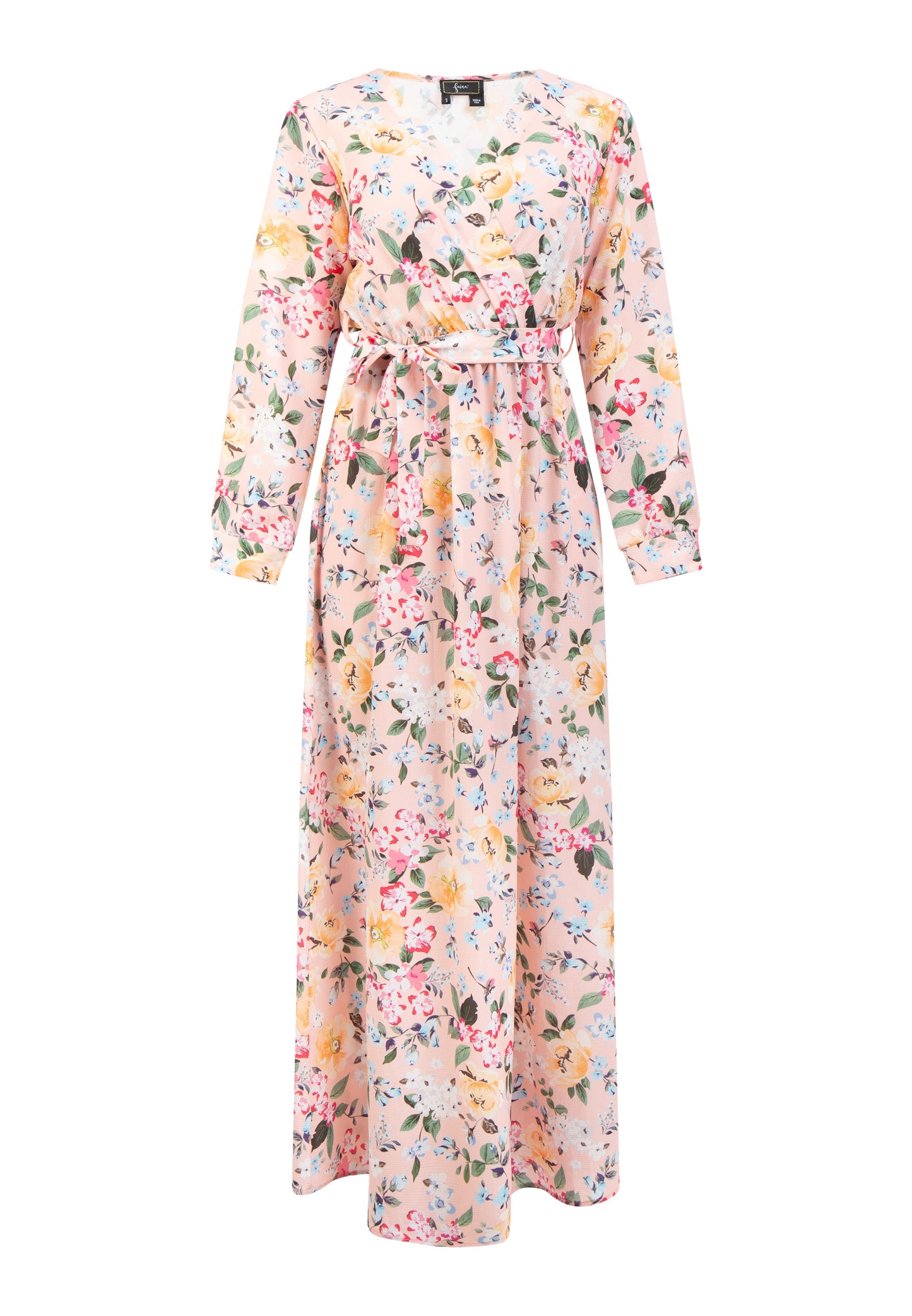 faina women's floral print maxi dress