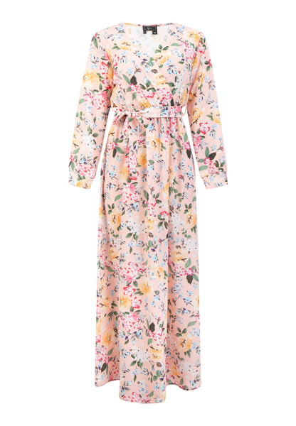 faina women's floral print maxi dress